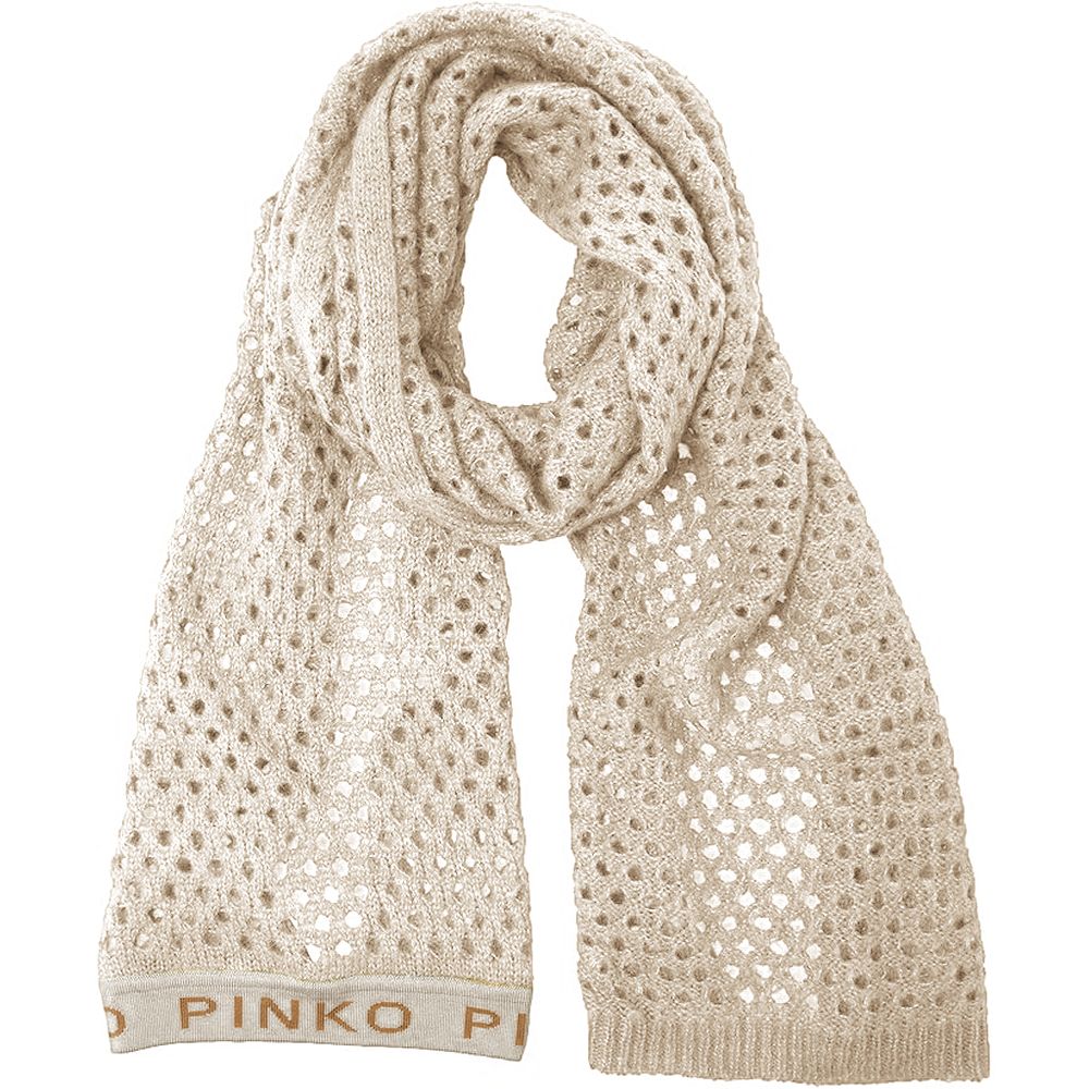 PINKO Beige Scarf